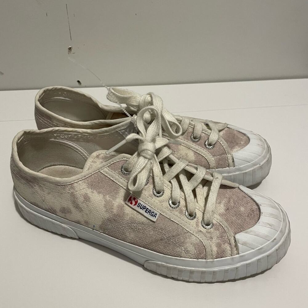 Superga 2630 Print Canvas Lace Up Sneakers Women's size 39